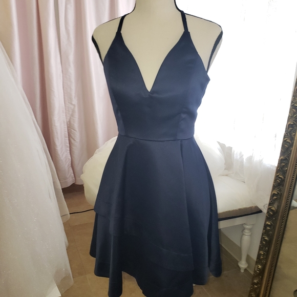 Speechless Dresses & Skirts - New Navy Lace Back Short Cocktail Dress Size 3